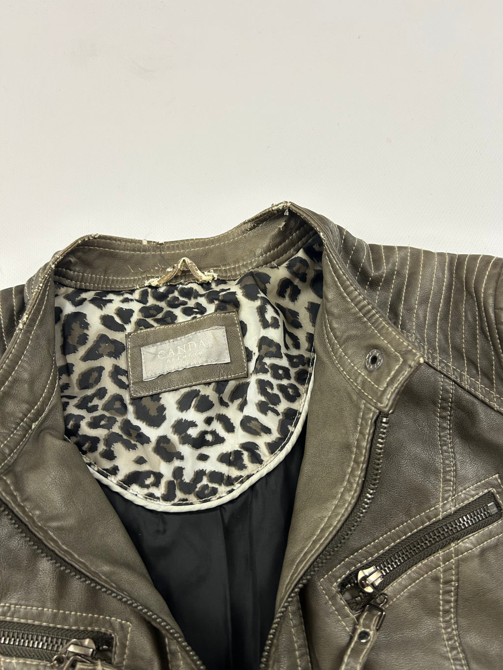 Leder Jacke